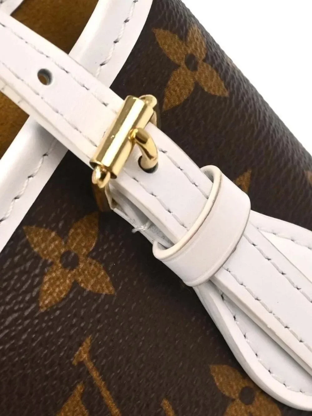 Best07/ Louis Vuitton Monogram Nano Bucket 2Way Handbag M81489 RQ04460